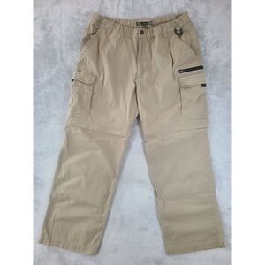BC Clothing Pants Men's 2XLx30 Tan Cargo Convertible‎ Outdoors Hiking